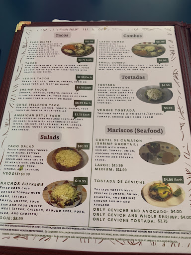 La Rancherita 2 menu 3
